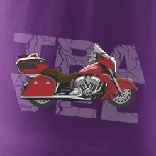 Cestovná motorka Amerika červená