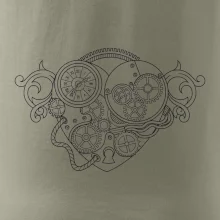 Steampunk srdce kreslené