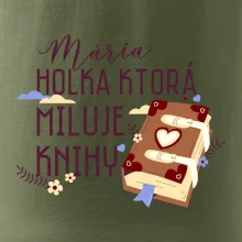 Kniha - Holka, ktorá miluje knihy  - Vaše meno