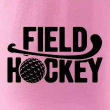 Field hockey loptička a nápis