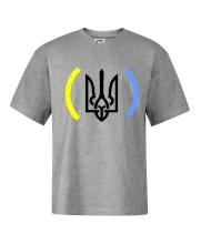 Ukrajina trojzubec s farbami