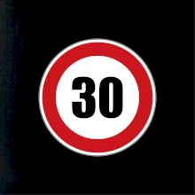 Dopravná značka - obmedzenie rýchlosti 30 Dopravná značka - obmedzenie rýchlosti 30