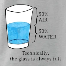 Technically, the glass is always full