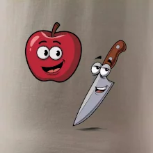 Parové tričko - Jablko a nôž