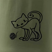 Mačka - Klbko - prsia