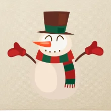 Vianočný snehuliak