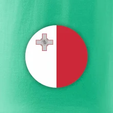 Vlajka Malta okrúhla veľká