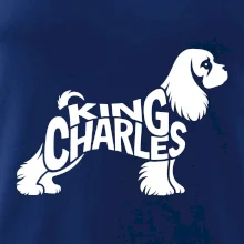 Kavalier king Charles španiel nápis v tele