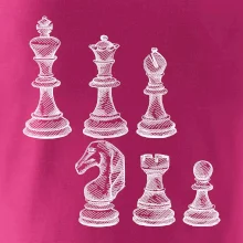 Šachové figúrky kreslené