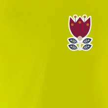 Folklór na prsníku kvetina štvorlistá