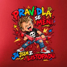Pravidla se mění listopadový rebel s rozlomenou pastelkou