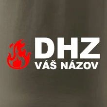DHZ (oheň, názov sboru - vlastný nápis)