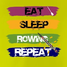 Eat sleep rowing repeat farebné