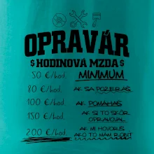 Hodinová mzda - opravár Hodinová mzda - opravár