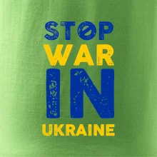 Farebný nápis Stop war in ukraine