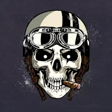 Motorkárska helma a cigara