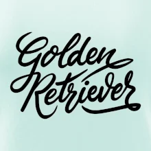 Golden retriever - nápis okrasný