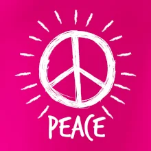 Peace symbol čiernobiely