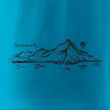 Nový Zéland nápis a hory Aoraki - Mount Cook Nový Zéland nápis a hory Aoraki - Mount Cook