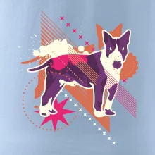 Pes abstraktný fialový