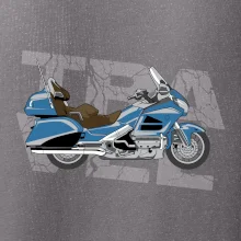 Cestovná motorka Amerika modrá