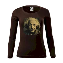 Albert Einstein so slúchadlami