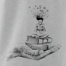 Čitateľ - ruka kreslená