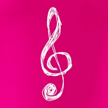 Husľový kľúč kreslený Husľový kľúč kreslený