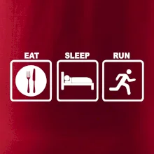 Eat sleep run štvorce Eat sleep run štvorce