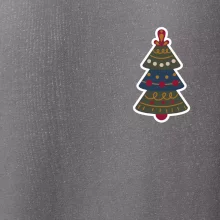 Folklór na prsníku vianočný stromček