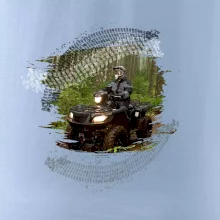 ATV štvorkolka v lese ATV štvorkolka v lese