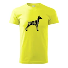 Dobermans - nápis v tele