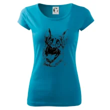 Čiernobiela karikatúra Nemecký ovčiak