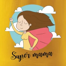 Kreslený obrázok Super mama Kreslený obrázok Super mama