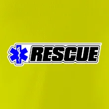 Záchranár rescue kríž modrý