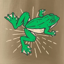 Žaba zelená kreslená