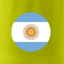 Argentína vlajka guľatá