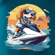 Bígel na vodnom skútri