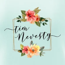 Tím nevesty štvorec oranžový