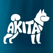 Akita Inu - Nápis v tele