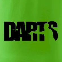 Darts - nápis so šípkarom