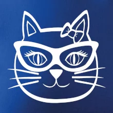 Mačacie dievča s okuliarmi