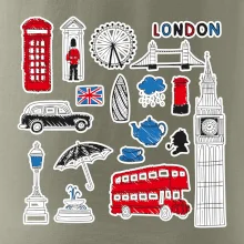 Velká Británie - kreslené ikonky