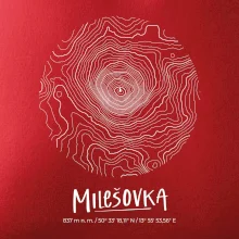 Milešovka - vrstevnice v kruhu