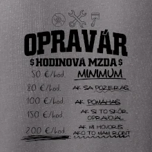 Hodinová mzda - opravár