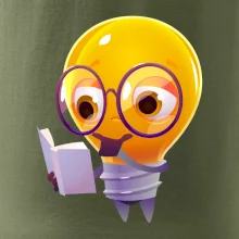 Žiarovka premýšľa nad knihou