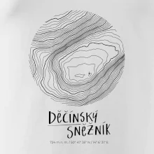 Děčínský Sněžník - vrstevnice v kruhu