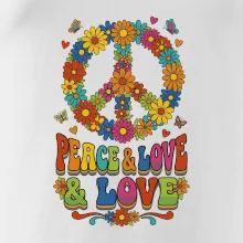 Peace and love - na výšku s květy