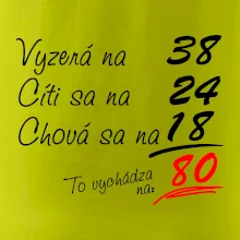 Vyzerá, cíti sa, chová sa - 80 rokov Vyzerá, cíti sa, chová sa - 80 rokov