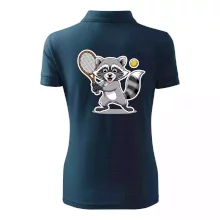 Mýval hrá tenis kreslený